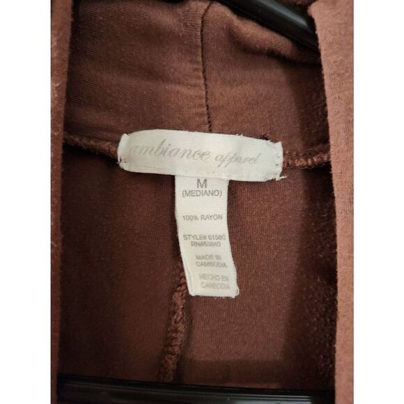 Ambiance apparel M brown top - Picture 8 of 8